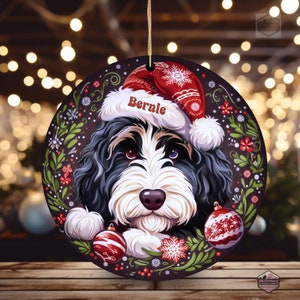 Bernedoodle Ornament - Custom Personalized For You