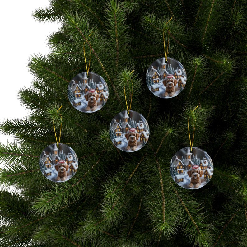 Christmas Tree Ornaments Set, Holiday Decor, Festive Tree Decoration, Christmas Tree Baubles, Winter Wonderland Ornaments