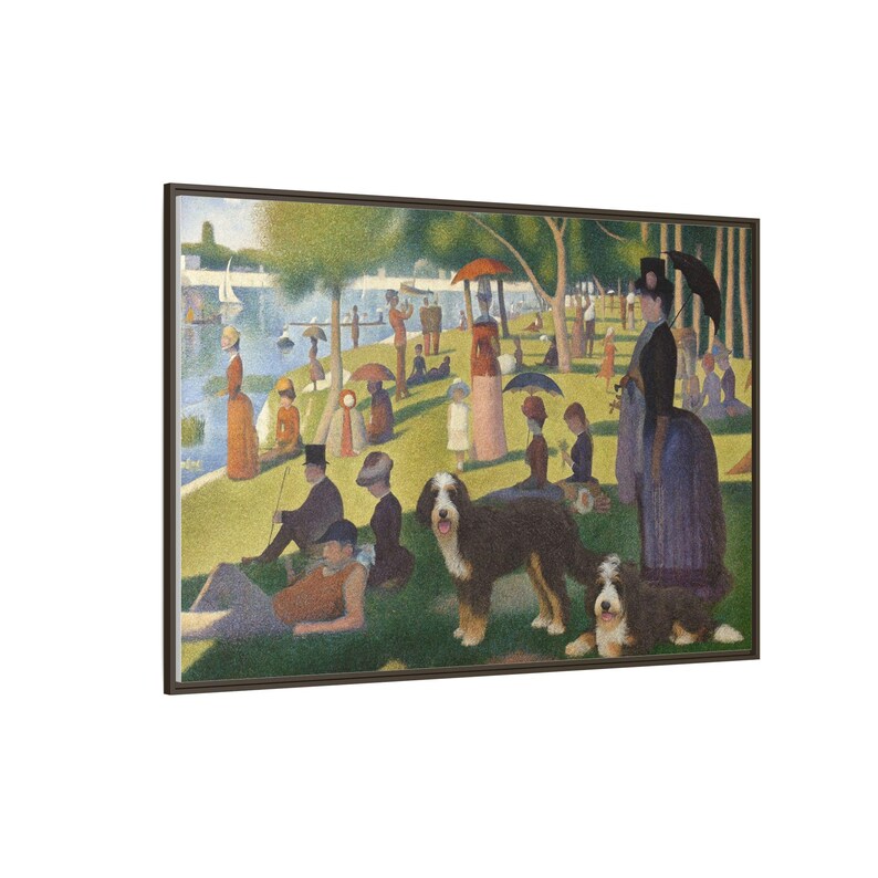 Monet-style Bernedoodle Print: Vintage Dog Art, Classy Pet Lover Decor image 10