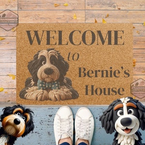 Bernedoodle door mat, doodle mom, door mat, doormat, pet mat, funny welcome mat, pet welcome mat,Bernedoodle, Miniature Bernedoodle, Tiny Bernedoodle, Australian Bernedoodle, Goldendoodles, Standard Goldendoodle, Miniature Goldendoodle