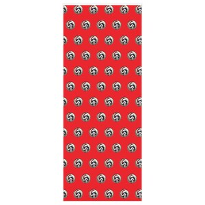 Red bernedoodle wrapping paper for Christmas