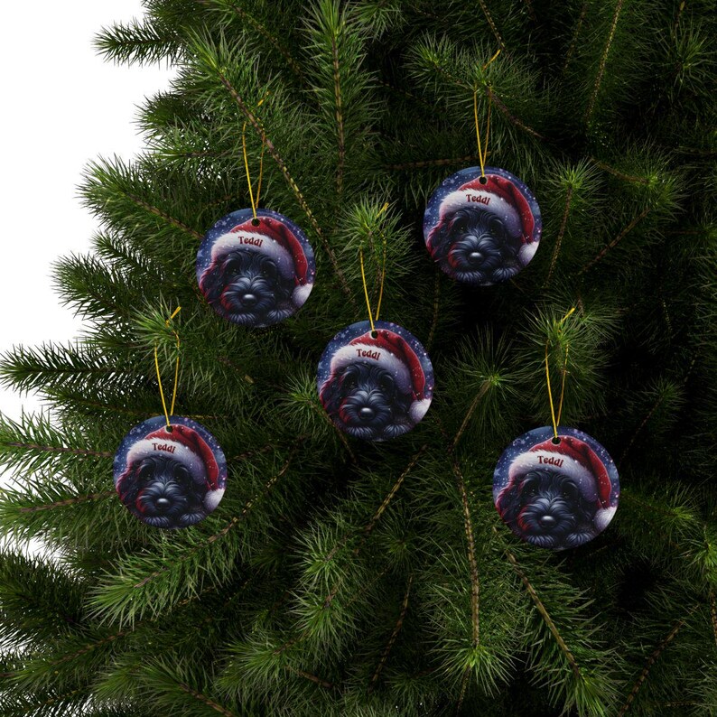 Custom Name Christmas Ornament, Personalized Photo Ornament, Pet Memorial Christmas Ornament, Custom Holiday Decoration