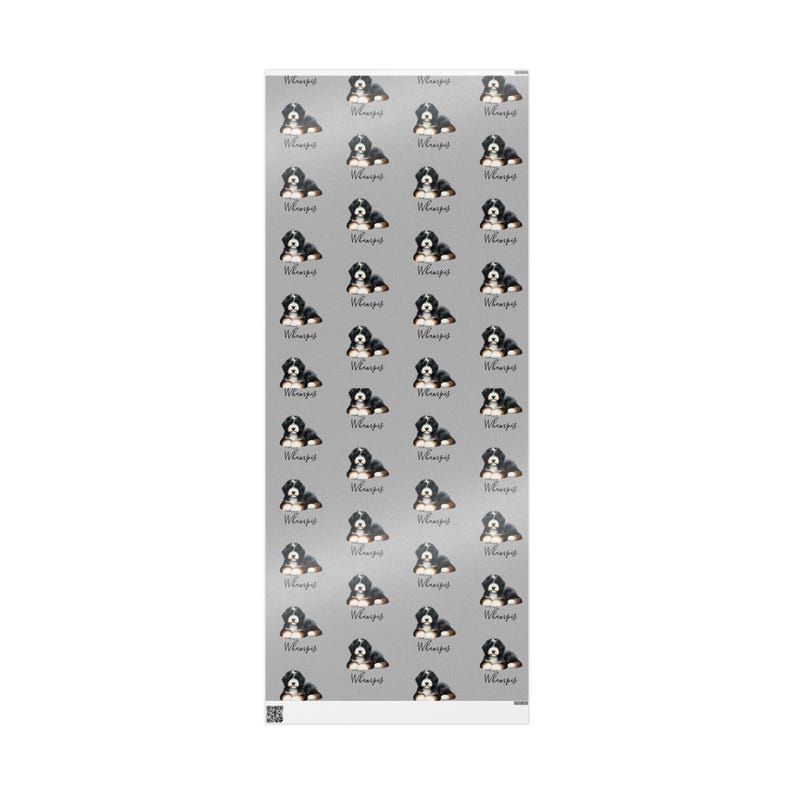 Bernedoodle Wrapping Paper | Dog Pattern Gift Wrap image 19