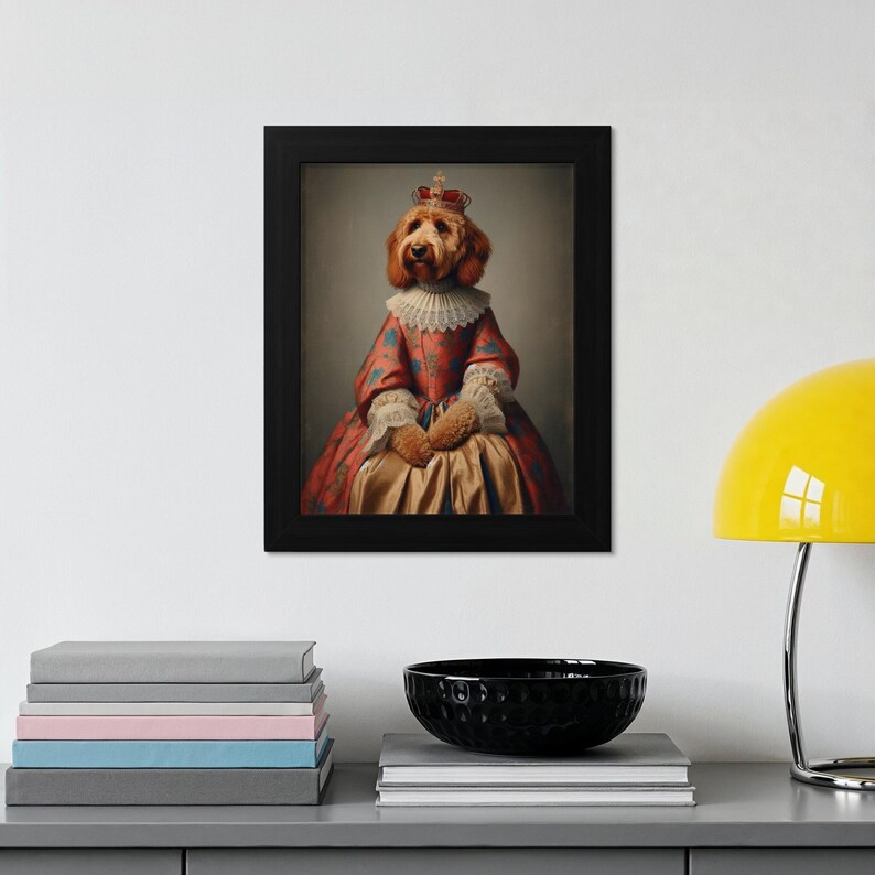 Custom Pet Portrait, Dog in Royal Attire, Unique Pet Art, Personalized Dog Painting, Custom Dog Art, Pet Lovers Gift, Royal Pet Portrait