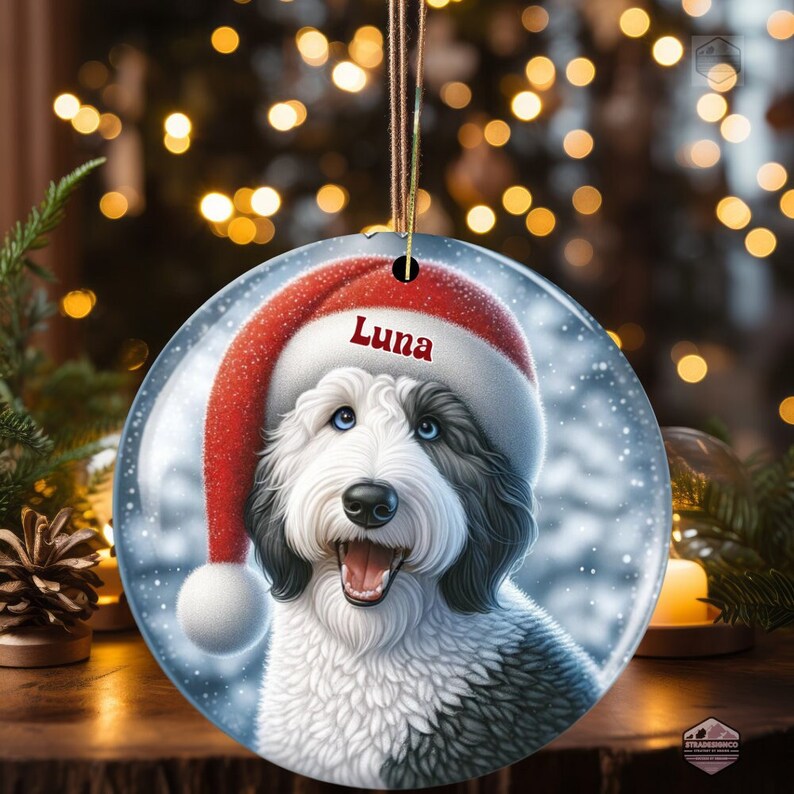 Personalized Sheepadoodle Ornament