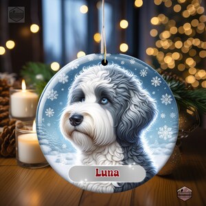 Personalized Sheepadoodle Ornament