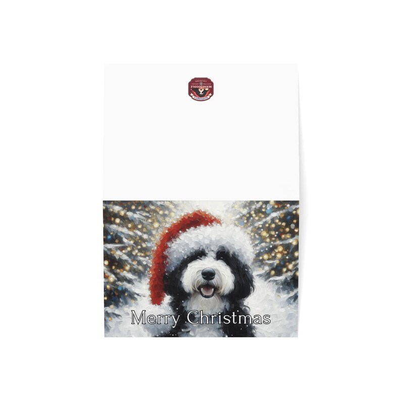 Christmas Dog Card, Cute Holiday Greeting Card, Adorable Pet Christmas Card, Festive Dog Lover Card, Merry Christmas Card