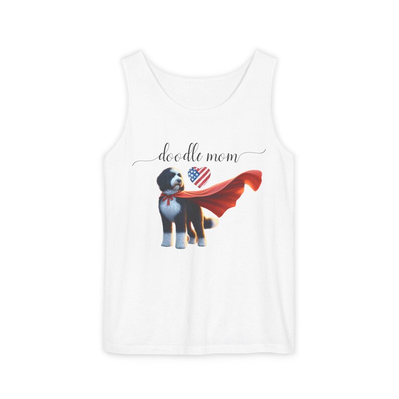 Doodle Dog Mom Tank Top: Ring-Spun Cotton, Summer Style image 5