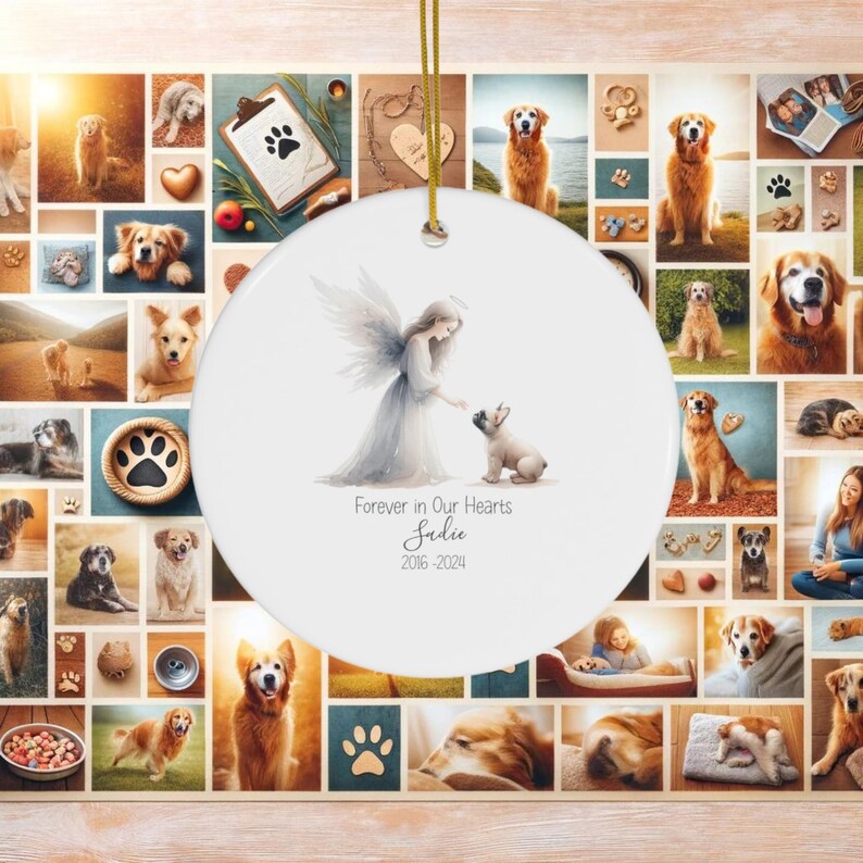 French Bull Dog memorial ornament,dog mom gifts,dog christmas gifts,gifts for dog owners,gifts for dog lovers,dog picture ornament,cat lovers gift,dog memorial gifts,pet memorial gifts,mothers day gift