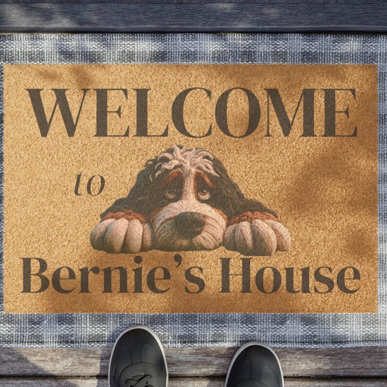 Bernedoodle door mat, doodle mom, door mat, doormat, pet mat, funny welcome mat, pet welcome mat,Bernedoodle, Miniature Bernedoodle, Tiny Bernedoodle, Australian Bernedoodle, Goldendoodles, Standard Goldendoodle, Miniature Goldendoodle