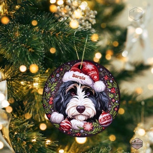 Bernedoodle Ornament - Custom Personalized For You