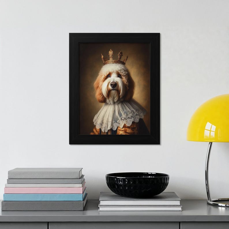 Royal Pet Portrait, Custom Dog Painting, Pet Art, Personalized Pet Gift, Pet Memorial, Dog Lovers Gift, Pet Portrait Painting