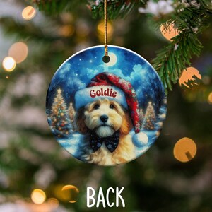 Personalized Dog Christmas Ornament, Custom Pet Photo Ornament, Holiday Pet Keepsake, Unique Pet Lover Gift, Dog Mom Decor
