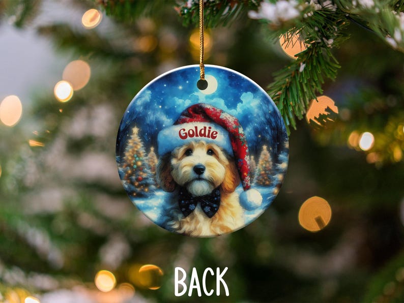 Personalized Dog Christmas Ornament, Custom Pet Photo Ornament, Holiday Pet Keepsake, Unique Pet Lover Gift, Dog Mom Decor