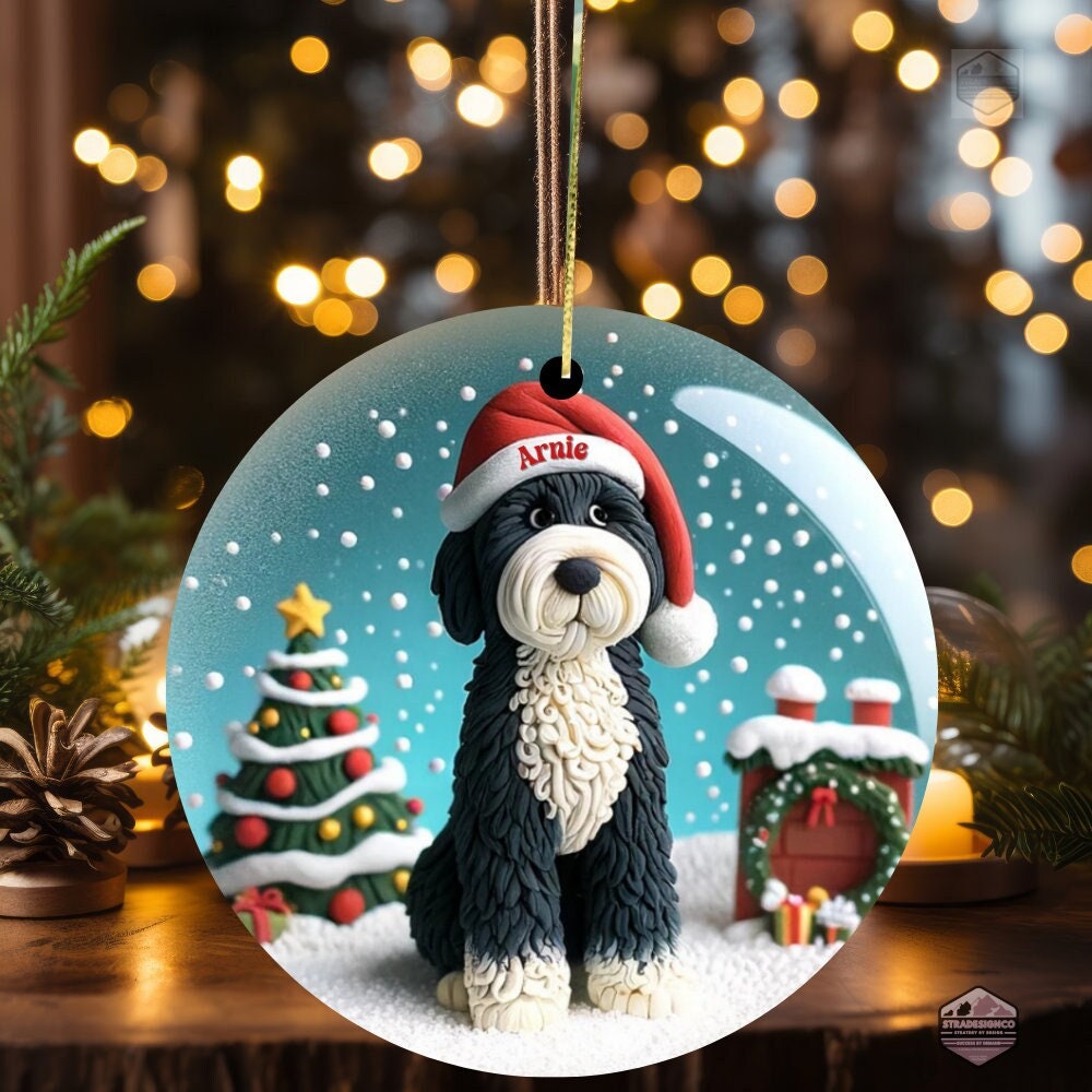 Sheepadoodle ornament top