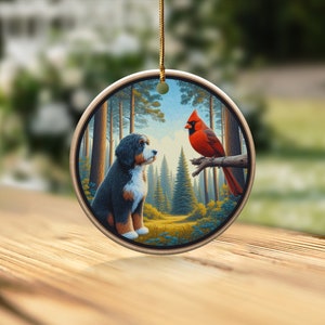 bernedoodle,bird lover gift,cardinal decor,cardinal gift,cardinal ornament,doodle mom gift,garden cardinal,garden decor,goldendoodle,home decor,red cardinal,window ornament