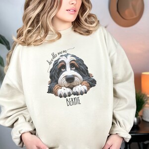 Personalized Bernedoodle Sweatshirt | Front and Back Designs | Doodle Mom Gift | Dog Mama Shirt | Doodle Statement to Celebrate Your Furball