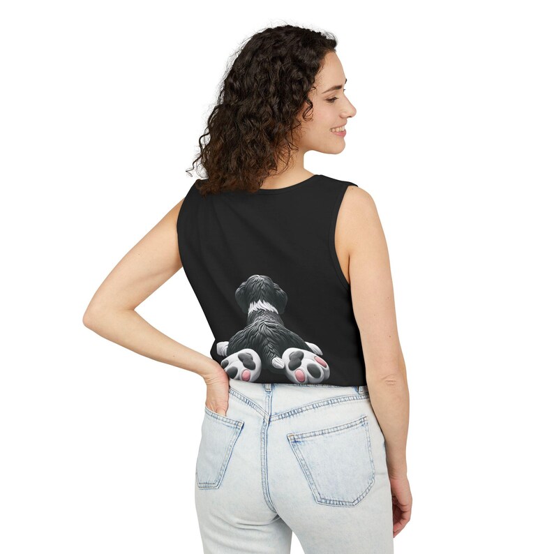 Bernedoodle Mom Tattoo Tank Top: Dog Lover Sleeveless Shirt image 10