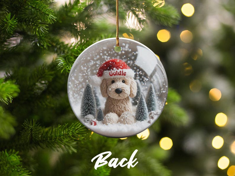 Christmas tree ornament, Holiday decoration, Custom dog ornament, Pet lover gift, Festive home decor, Personalized keepsake