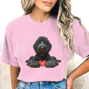 Personalized Black Goldendoodle Dog T-Shirt, Perfect Dog Lovers Tee, Gift for Her or Him, Perfect Trendy Gift for Doodle Mama Dad Pet Lovers