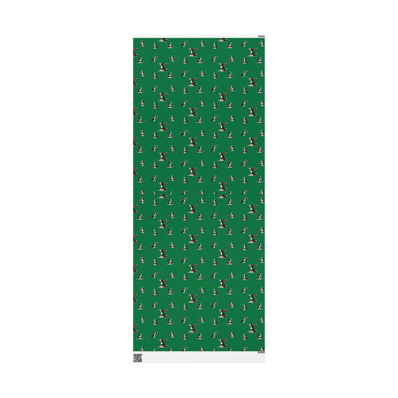 Bernedoodle & Cardinal Gift Wrap: Holiday Festive Paper image 10