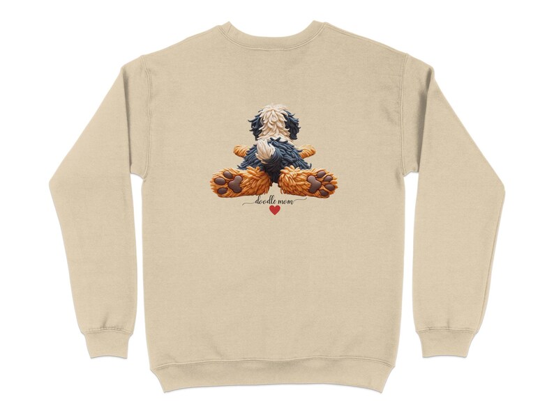 Sudadera personalizada para mamás de Bernedoodle, con el nombre del perro personalizado. imagen 4