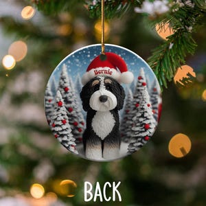 Custom Dog Christmas Ornament, Dog Lover Gift, Personalized Pet Holiday Decor, Cute Pet Ornament, Christmas Tree Decoration
