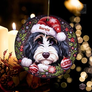 Bernedoodle Ornament - Custom Personalized For You