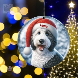 Personalized Sheepadoodle Ornament