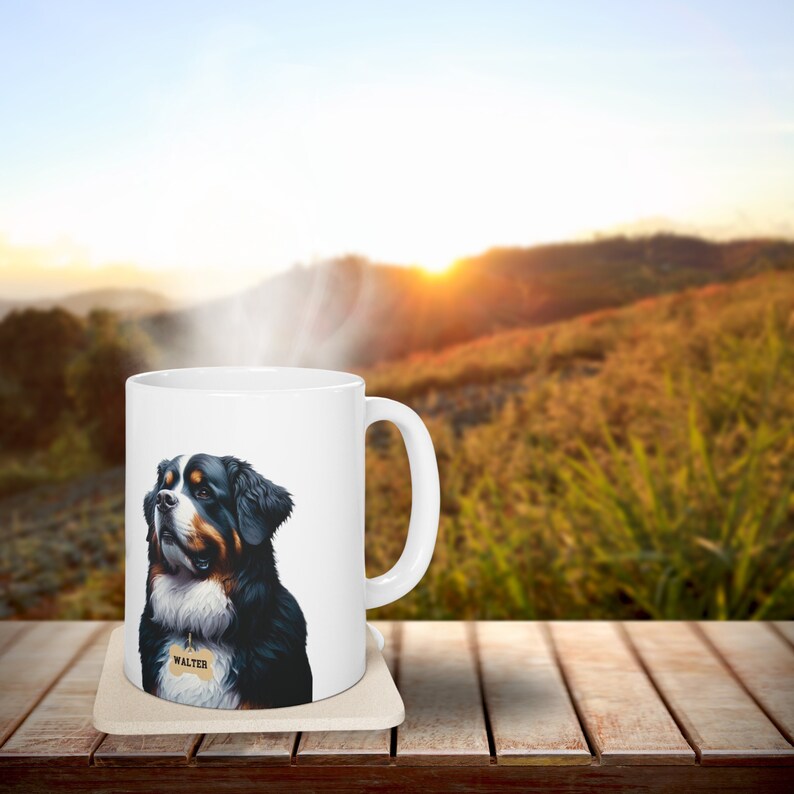 Bernese Mountain Dog Mug, Berner Mug, Dad gift, valentines gift, birthday mug, dog mug, dog gift, Bernedoodle, Doodle Dad, Doodle Mom