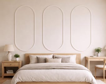 Arched wall panels, MDF accent wall kit, DIY decorative wall molding, İnterior wall trim, costum size, frames DIY project for nursery