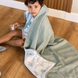 Handmade Baby Blanket, Coming Home Outfit,Soft Muslin Swaddle, Custom Baby Name Blanket, Newborn Gift, Unique Baby Shower Gift,New Mama Gift