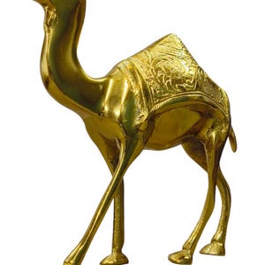 Gold Camel Statue: Exquisite Handcrafted Decor for a Touch of Opulence&quot;