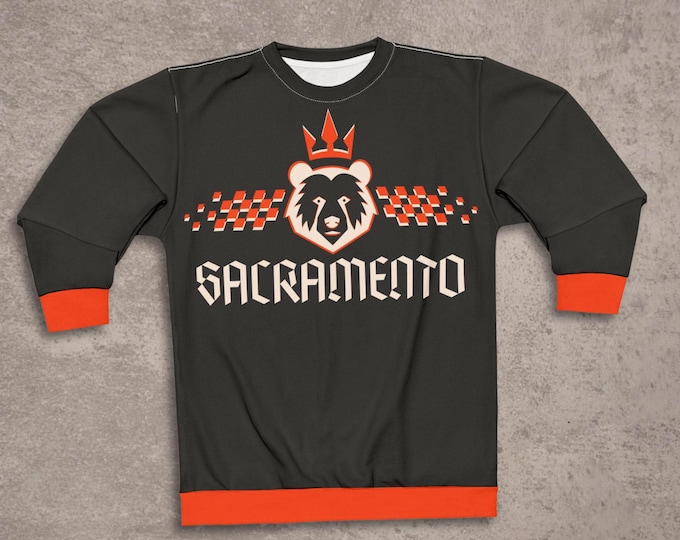 Sacramento Bear Crown sweatshirt | All-over print crewneck