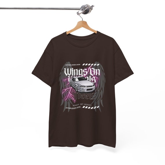 Wings On Wheels Heavy Cotton Tee