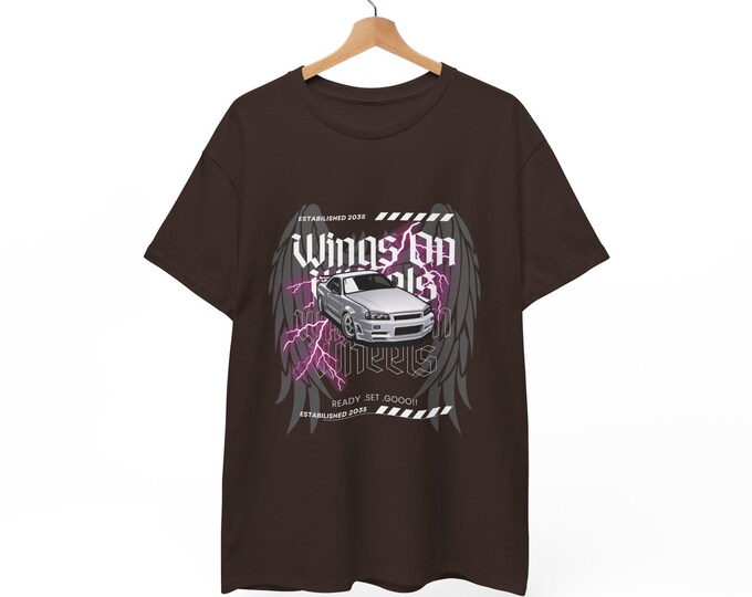 Wings On Wheels Heavy Cotton Tee