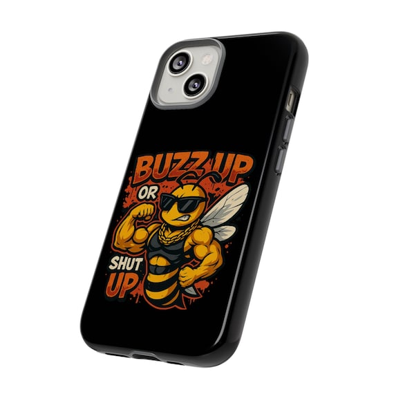 Funny Bee Graphic Phone Case – Humor Gift for Beekeeper