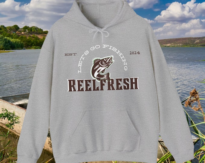 Let's Go Fishing ReelFresh Hoodie, ReelFresh Let's Go Fishing Heavy Blend™ Hooded Sweatshirt