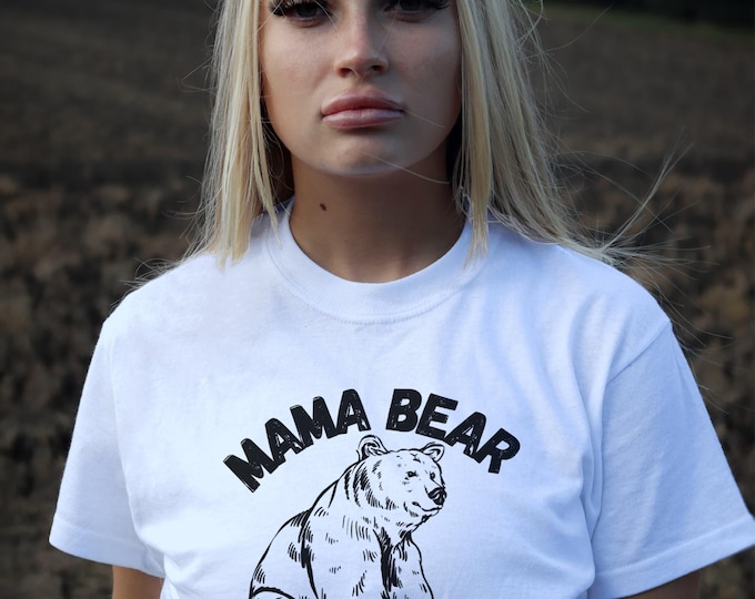 Mama Bear T-Shirt, Mom Life Tee, Family Bear Shirt, Bear Lover Gift, Mommy Tshirt, Mother's Day Top