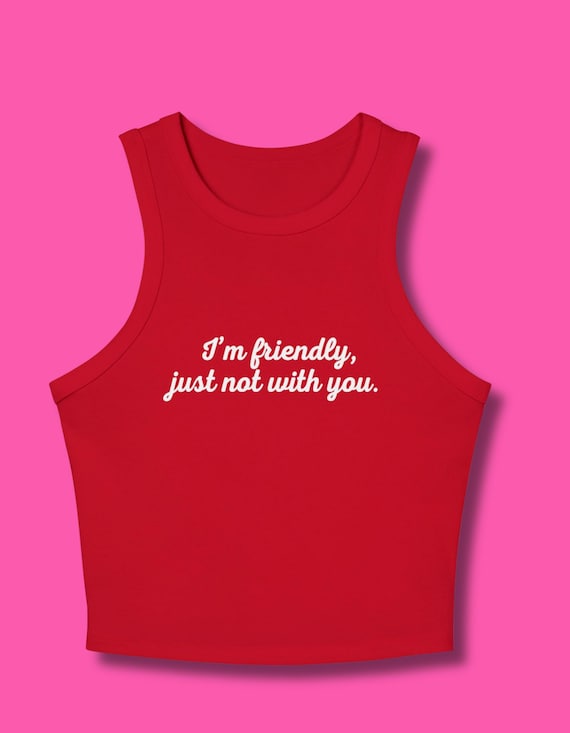 Micro Rib Racer Tank Top: Fitted High Neck Crop Top - Summer Fashion