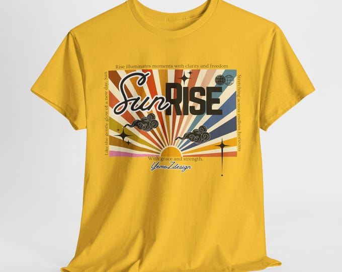 Sunrise Poem Graphic Tee - Inspirational Nature Lover Gift