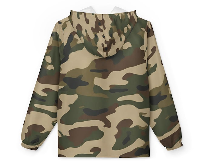 Camouflage Windbreaker Jacket: Outdoor Hunting, Camping Apparel