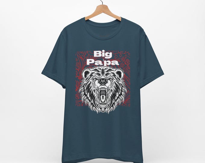 Big Pa'pa Bear Short Sleeve Tee Shirt , Big Pa'pa Bear Gift T-Shirt