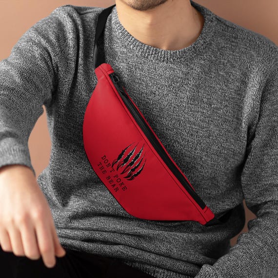 Don't Poke The Bear Fanny Pack: Hiking Waist Bag, Festival Accessory