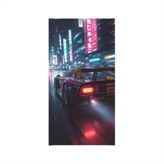 Race Car Neck Gaiter, Midnight City Lights, Lightweight Face Mask