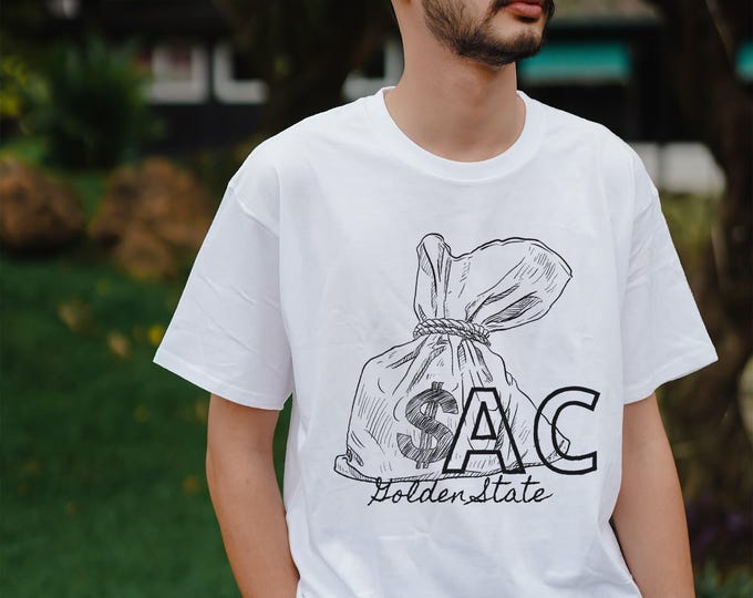 Sac The Golden State Shirt, California Tee, Sacramento 916 Money Bag tshirt