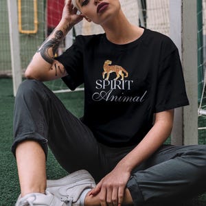 Jaguar Spirit Animal Graphic Tee: Unisex Wildlife Shirt