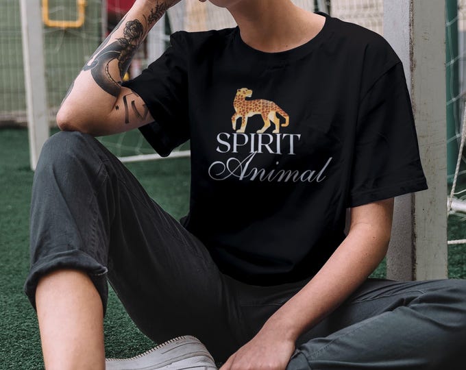 Jaguar Spirit Animal Unisex Tee, Animal Print Shirt, Wildlife Graphic Top, Nature Lover Gift, Short Sleeve Tshirt