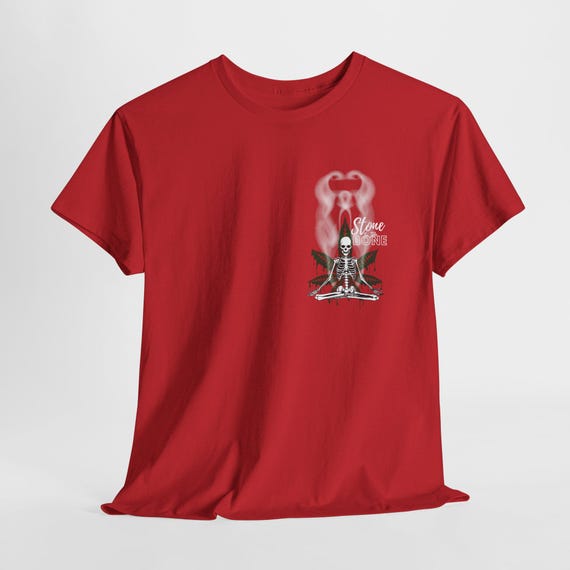 Meditating Skeleton T-Shirt, Stone to the Bone Design