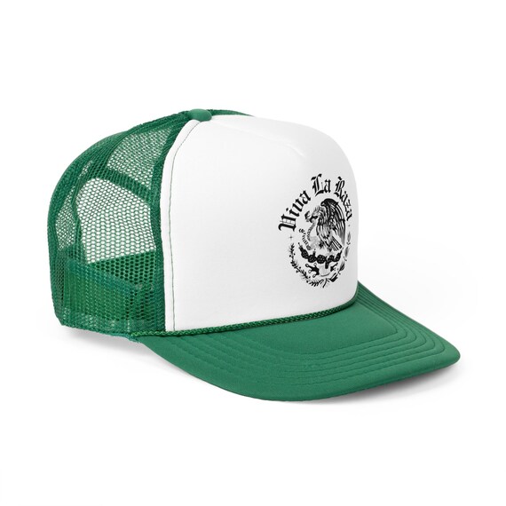 Viva La Raza Trucker Cap: Chicano Eagle Cactus, Mexican Pride Snapback